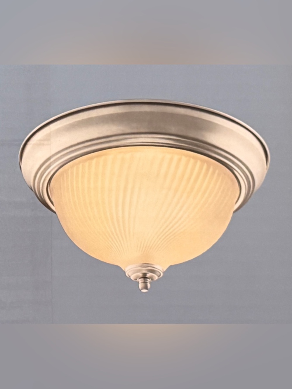 NIB~Hampton Bay Flush Mount Light Fixture~Retail $49